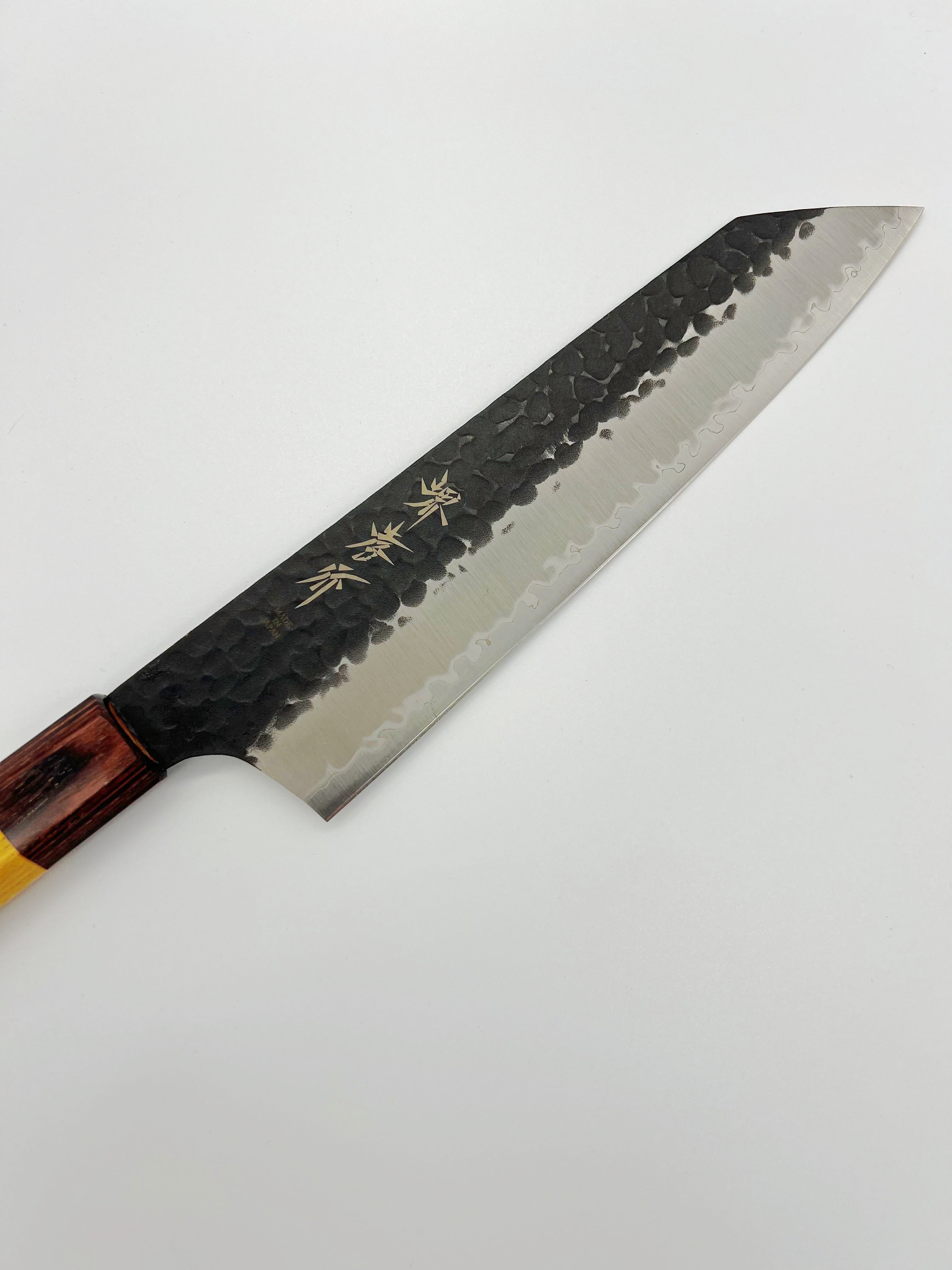 Sakai Takayuki Aogami Super Kurouchi Hammered WA Japanese Chef's Kengata-Gyuto Knife 190mm