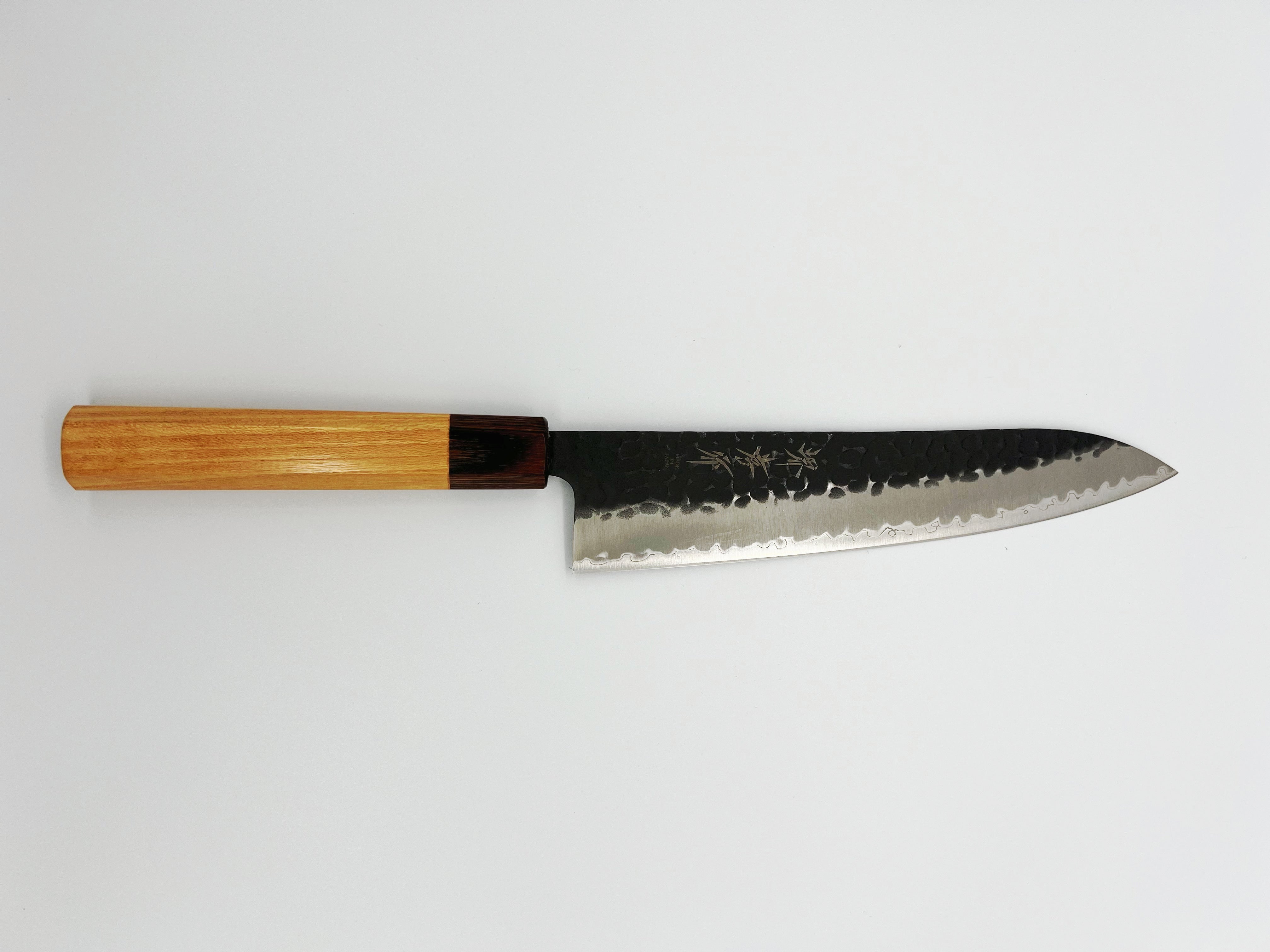 Sakai Takayuki Aogami Super Kurouchi Hammered WA Japanese Chef’s Gyuto Knife 210mm