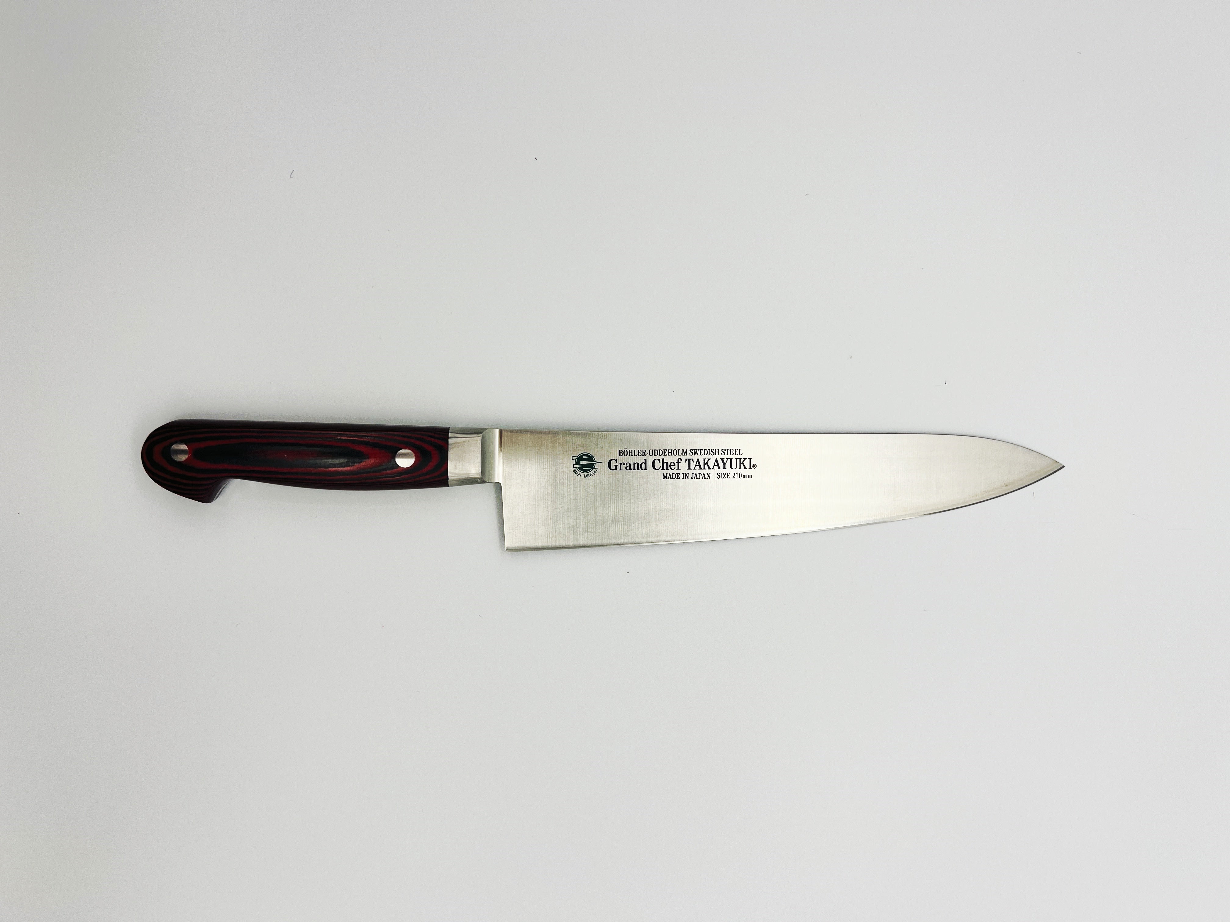 Sakai Takayuki Grand Chef (Micarta Handle) Japanese Chef's Gyuto Knife 210mm wine