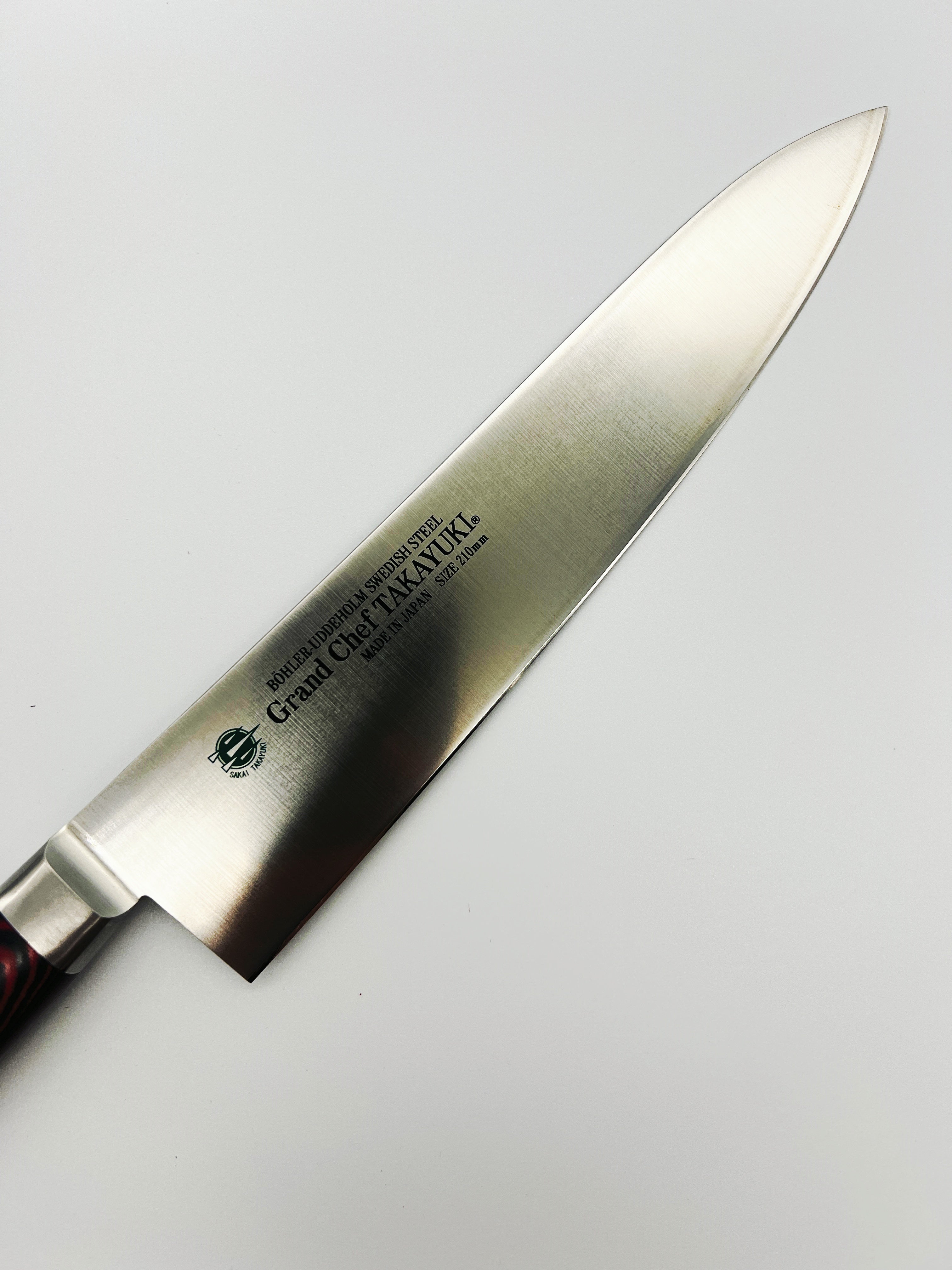 Sakai Takayuki Grand Chef (Micarta Handle) Japanese Chef's Gyuto Knife 210mm wine