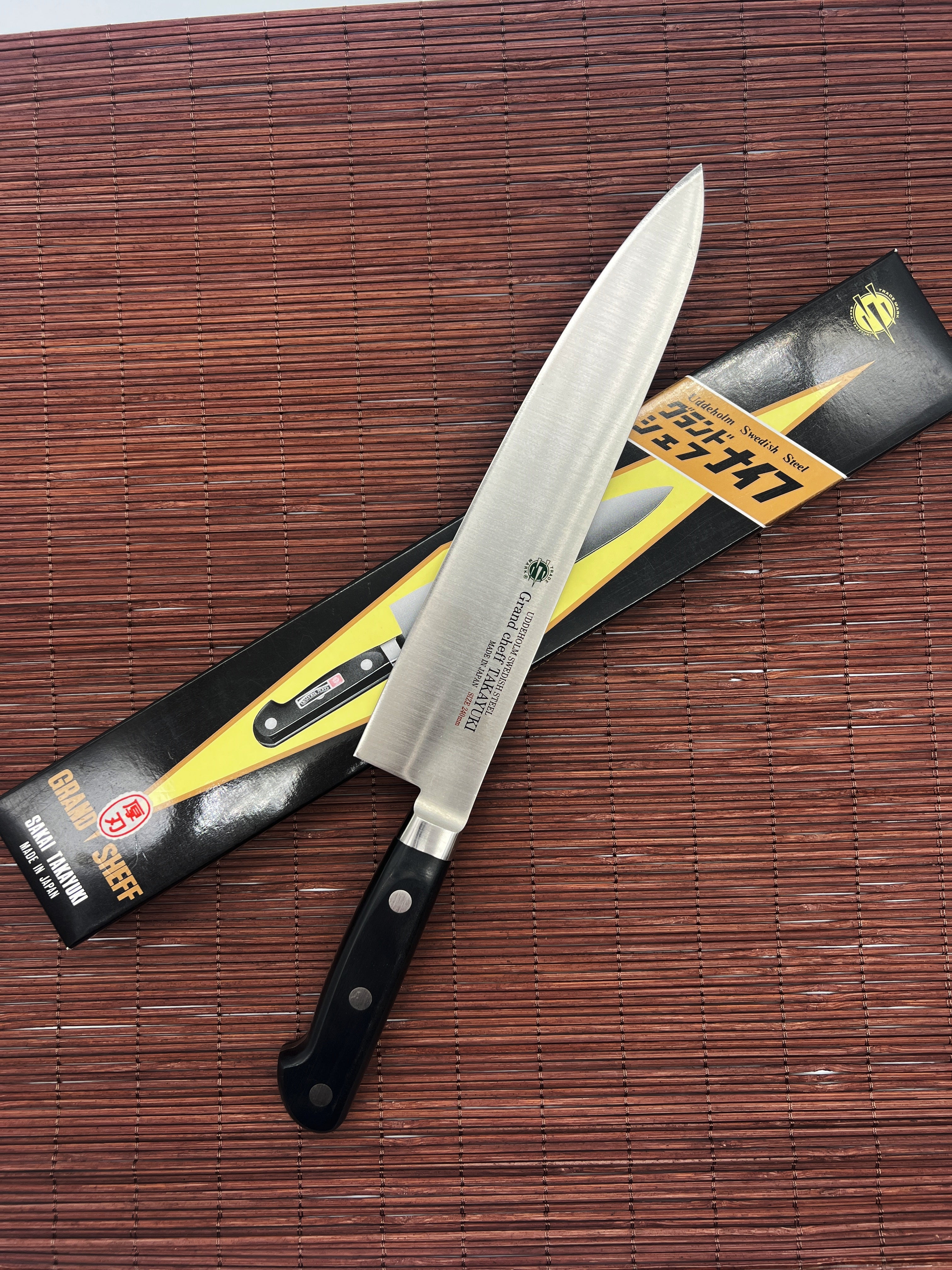 Sakai Takayuki Grand Chef Japanese Chef's Thick Gyuto Knife 240mm (Western Handle)