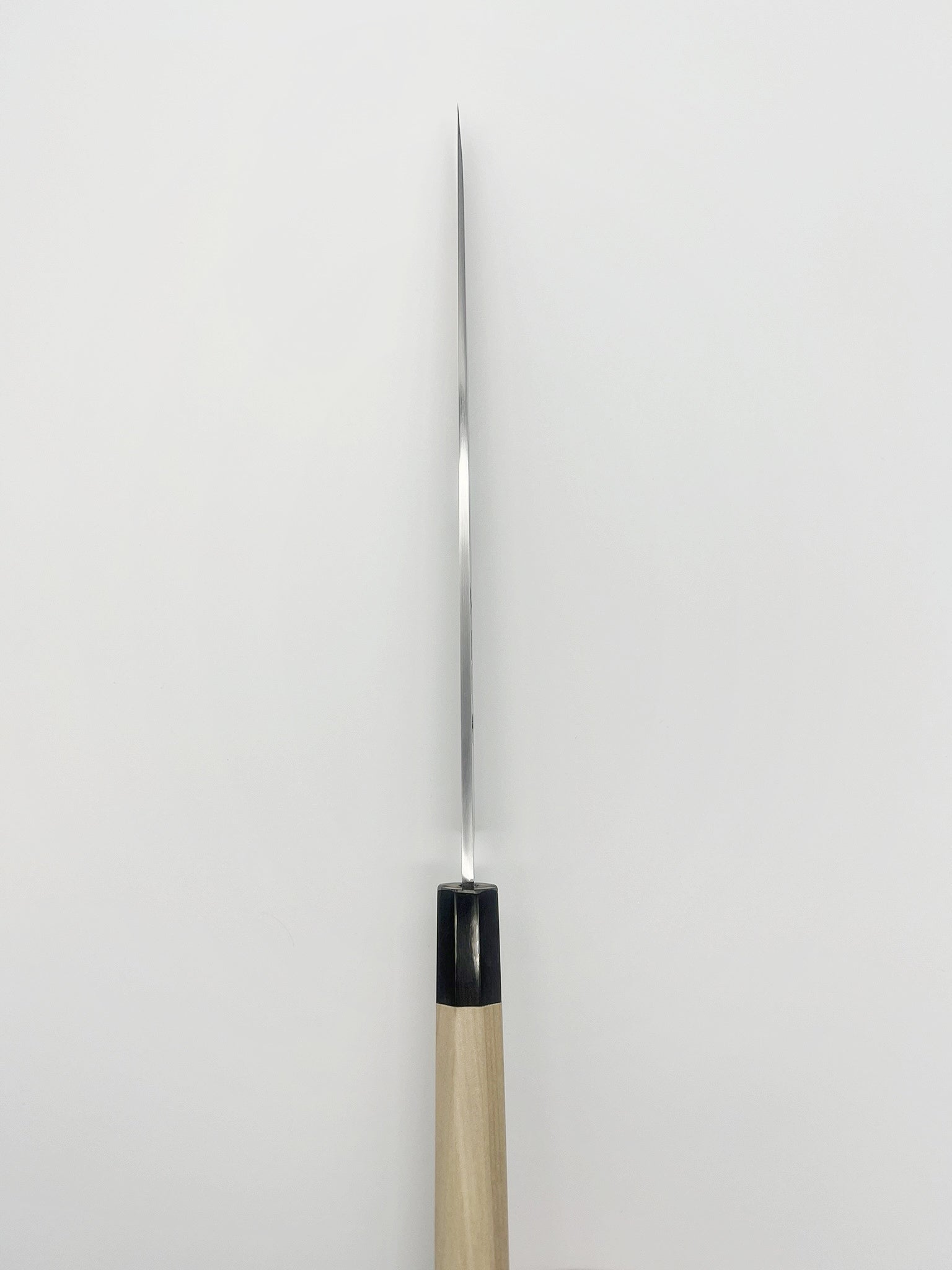 Sakai Takayuki Sashimi Yanagiba Knife, Tetogi, Hand sharpening with saya