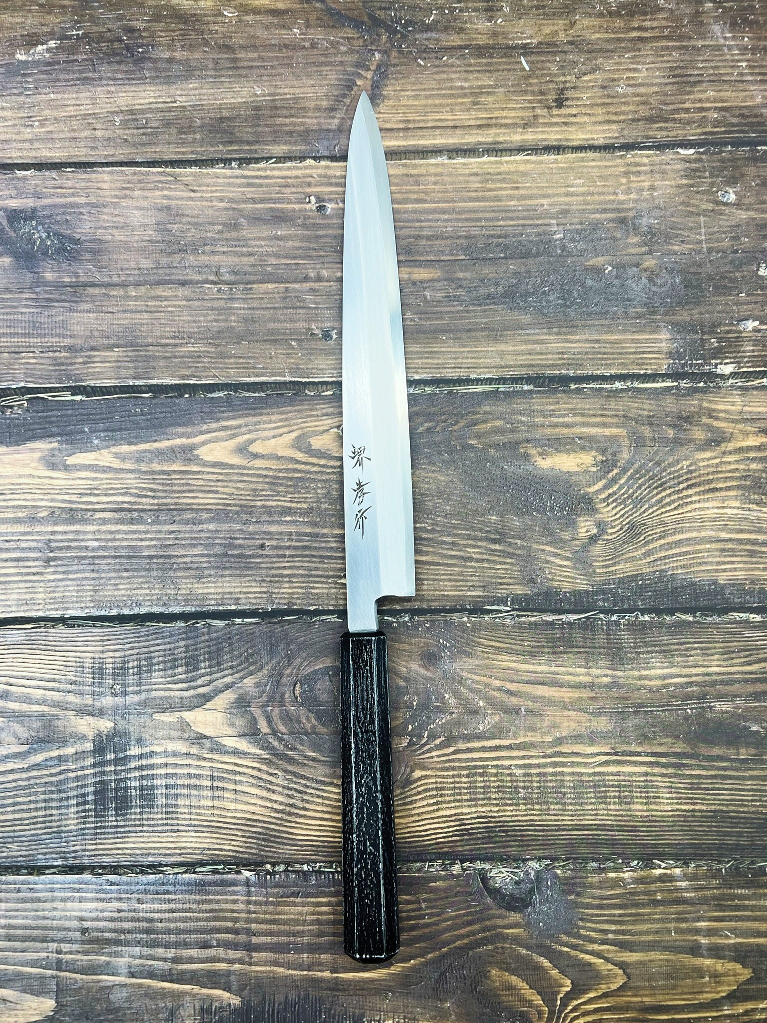 Sakai Takayuki INOX Japanese-style Nanairo Chef's Yanagiba (Sashimi) 240mm ABS Resin Handle (Black Ebony)