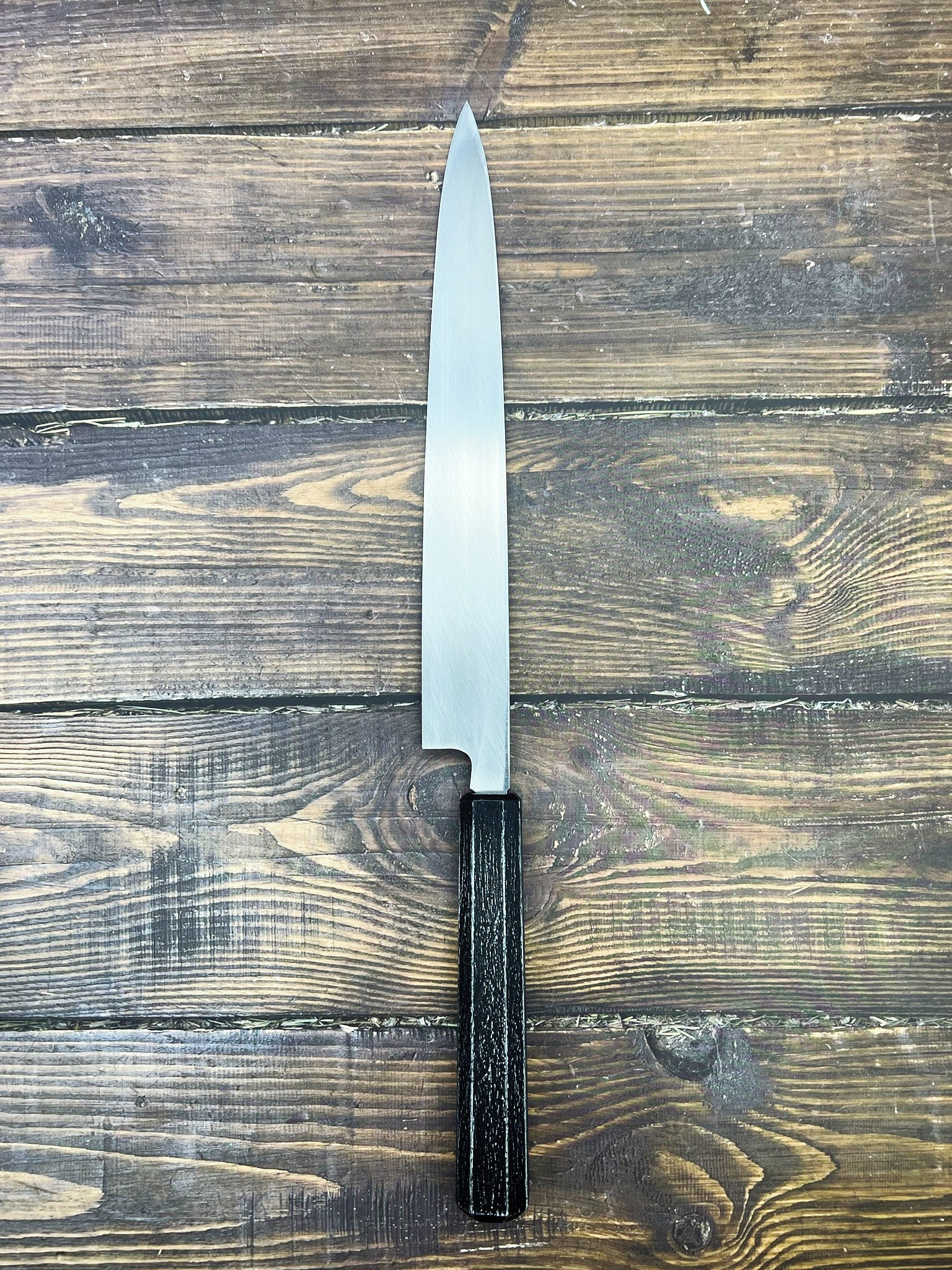 Sakai Takayuki INOX Japanese-style Nanairo Chef's Yanagiba (Sashimi) 240mm ABS Resin Handle (Black Ebony)