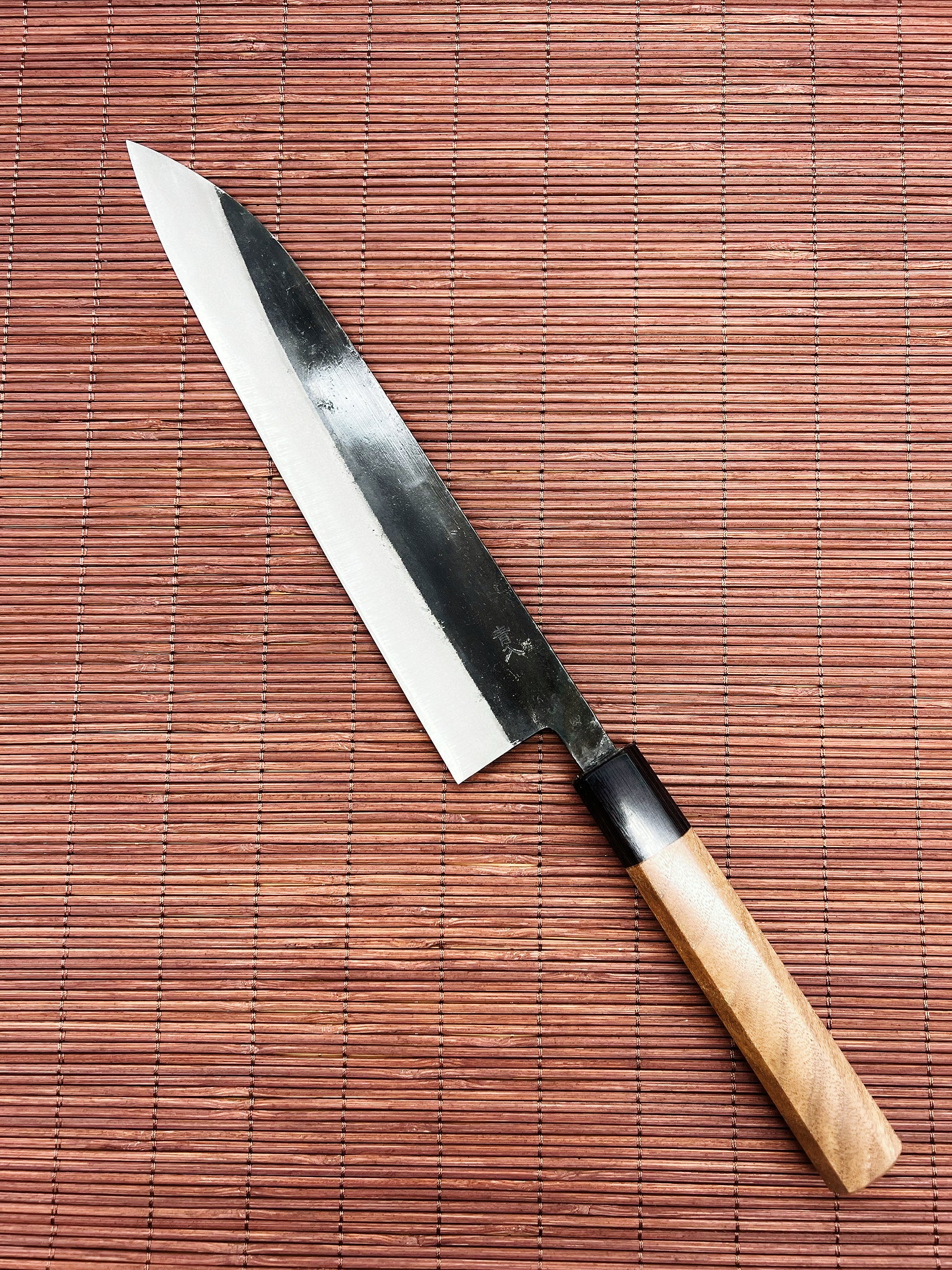 Sakai Takayuki Blue Steel No.2 Kurouchi Gyuto 240mm Walnut Handle