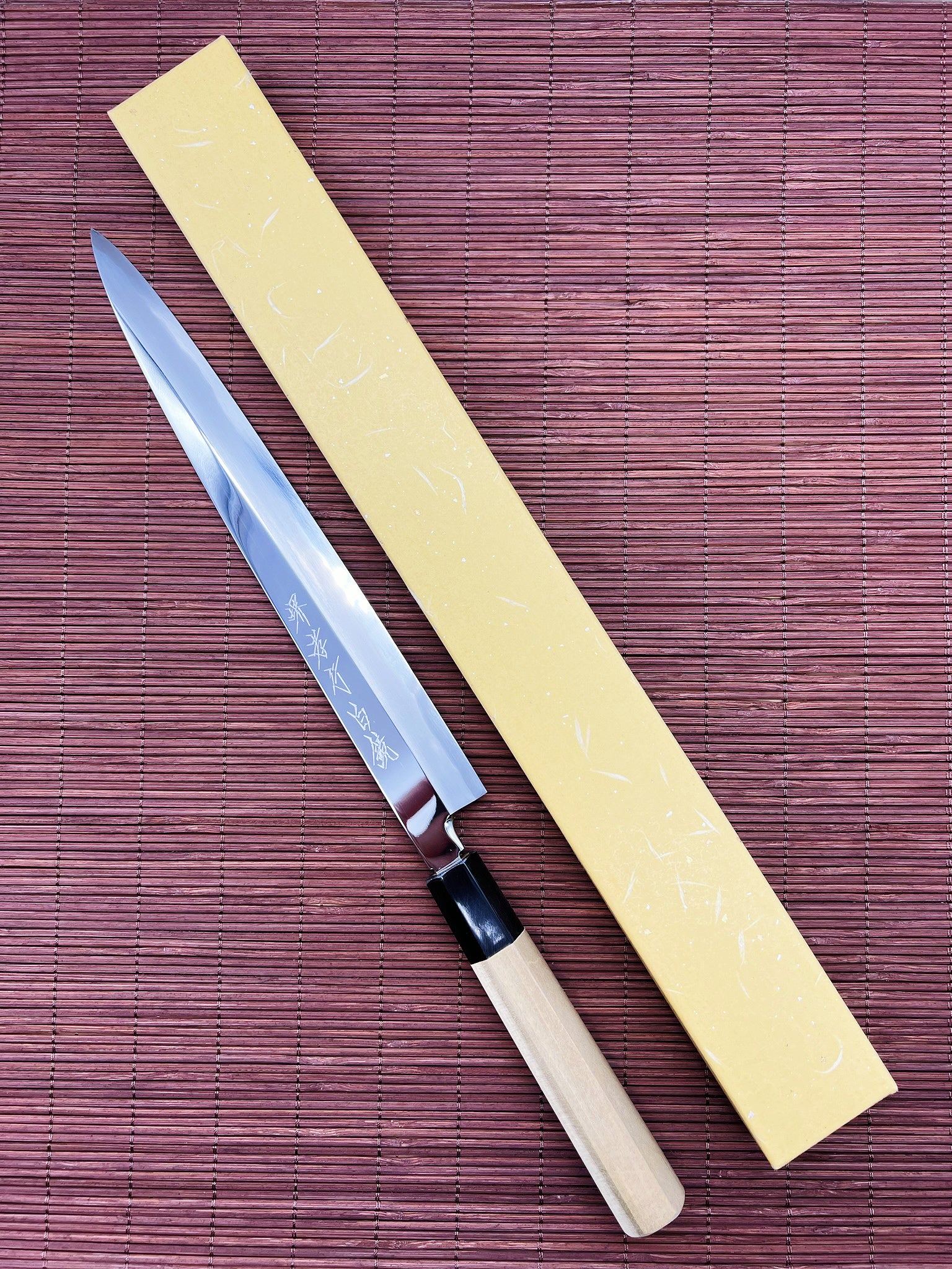 Sakai Takayuki "Shirokagami" Shirogami #2 Mirror Finish Yanagiba 270MM