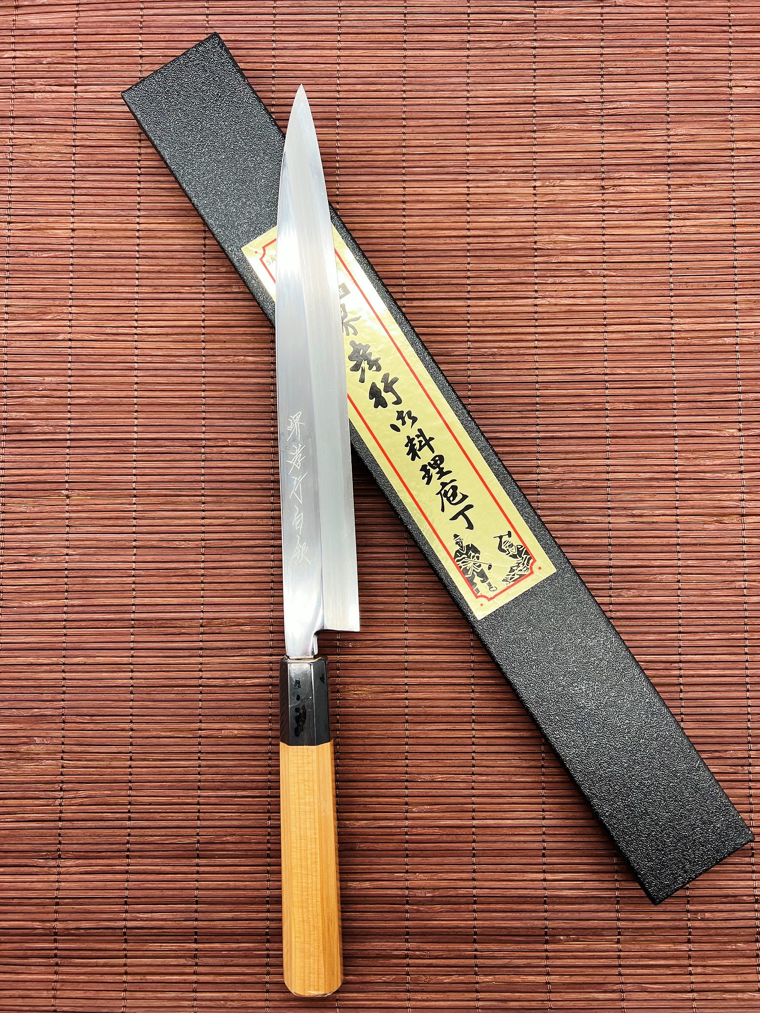 Sakai Takayuki Hakugin INOX Mirror Finish Yanagiba 240mm