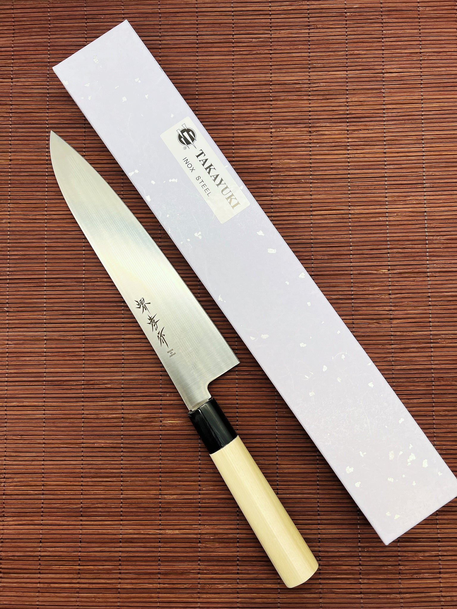 Sakai Takayuki INOX Molybdenum Stainless Japanese Style Wa Gyuto 240MM